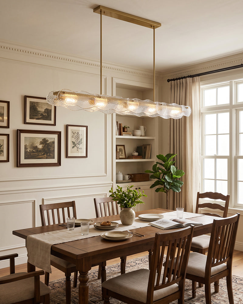 Auden Glass Linear Chandelier – detail 17