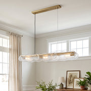 Auden Glass Linear Chandelier – detail 4