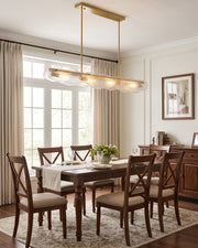 Auden Glass Linear Chandelier – detail 16