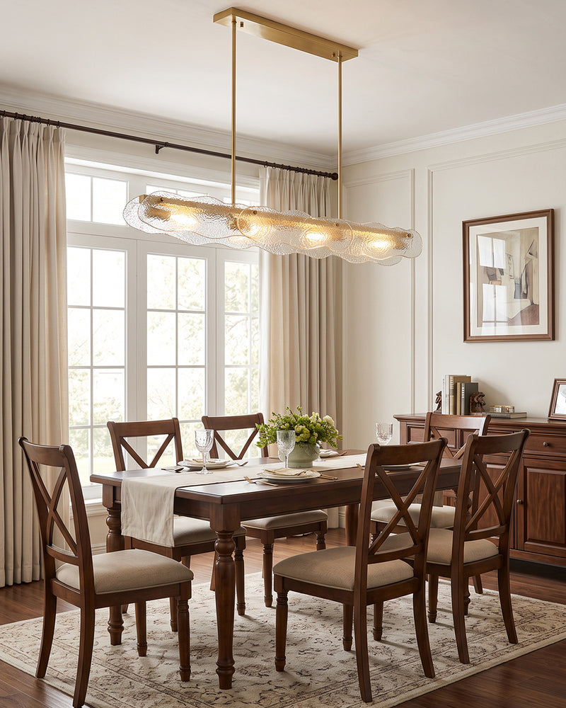 Auden Glass Linear Chandelier – detail 16