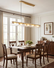 Auden Glass Linear Chandelier – detail 5