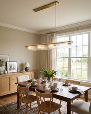 Auden Glass Linear Chandelier – detail 6
