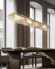 Auden Glass Linear Chandelier – detail 7
