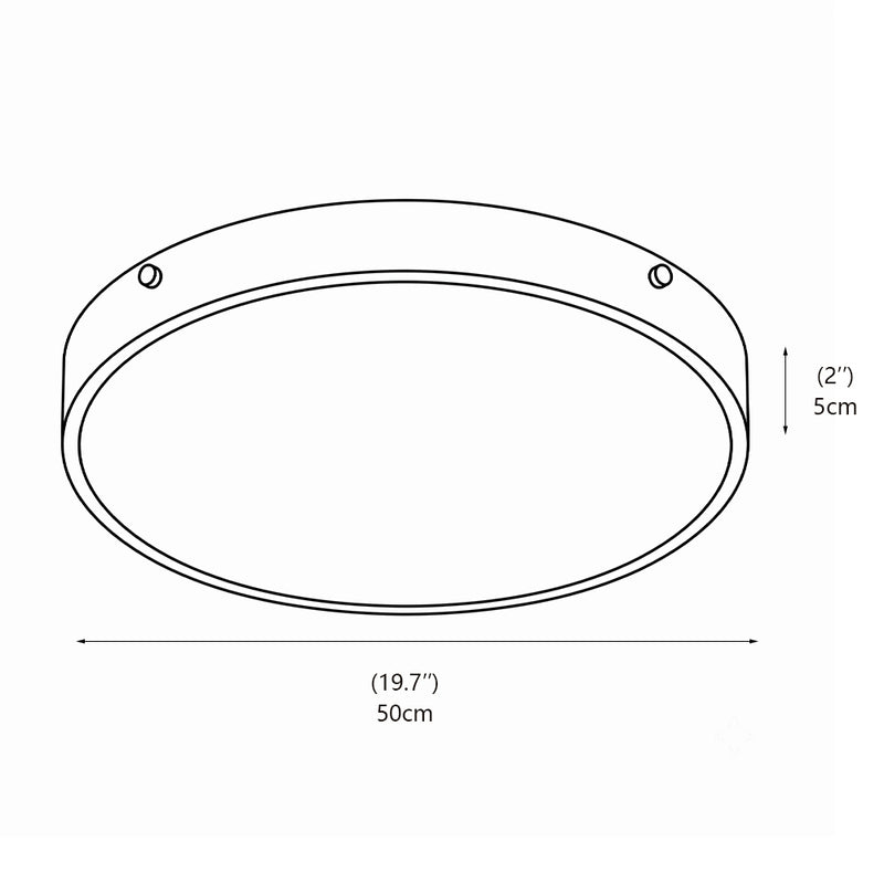 Aureon Alabaster Round Flush Mount