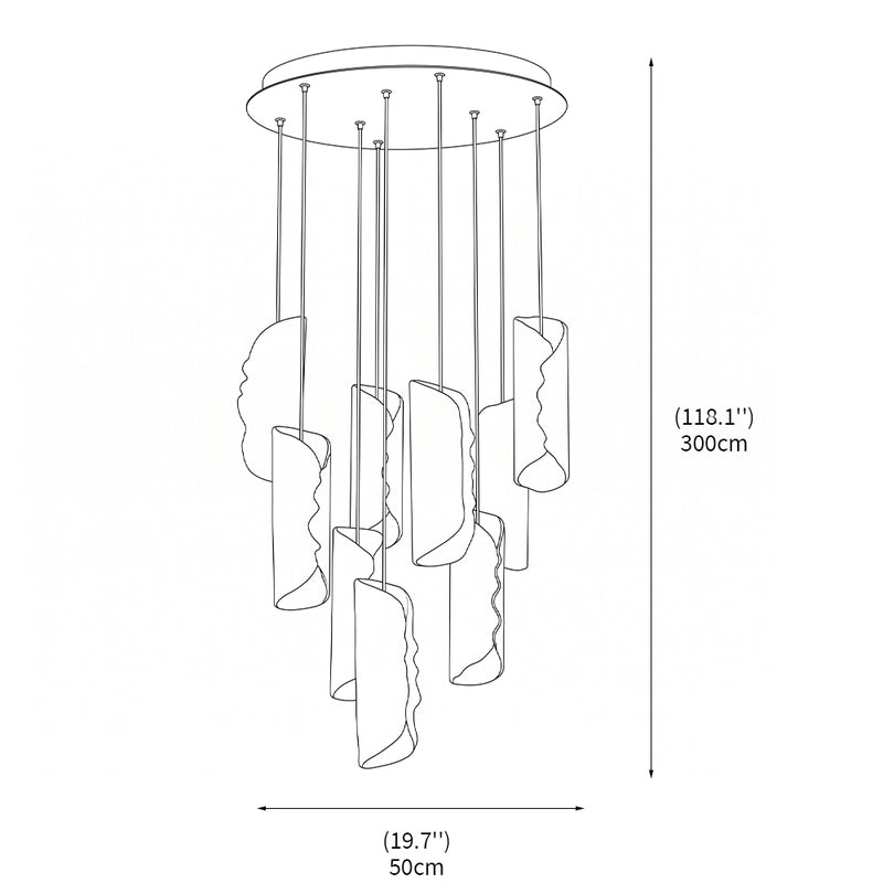 Avalanche Cascade Chandelier
