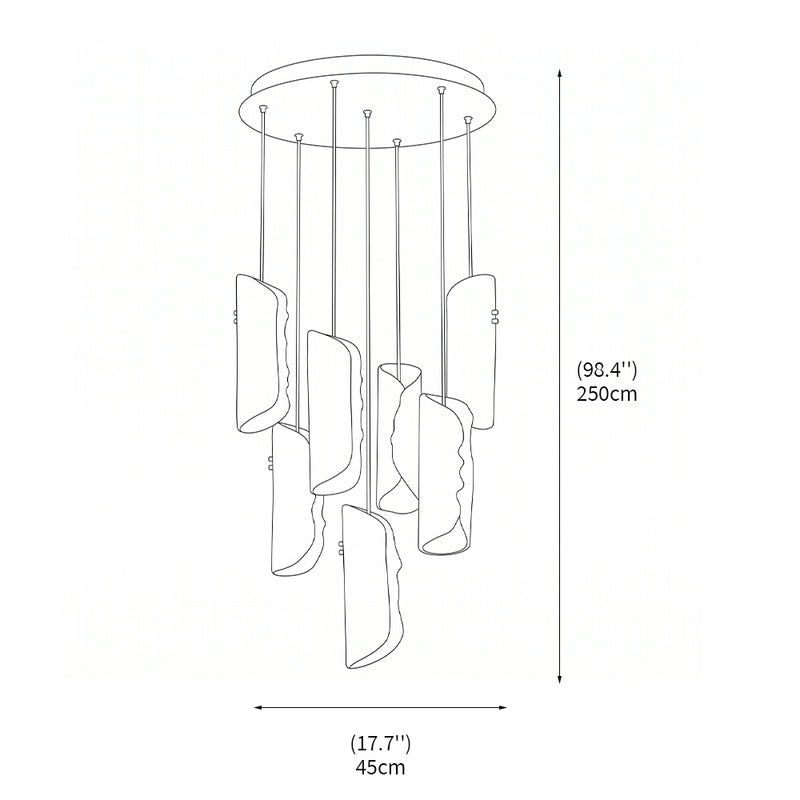 Avalanche Cascade Chandelier