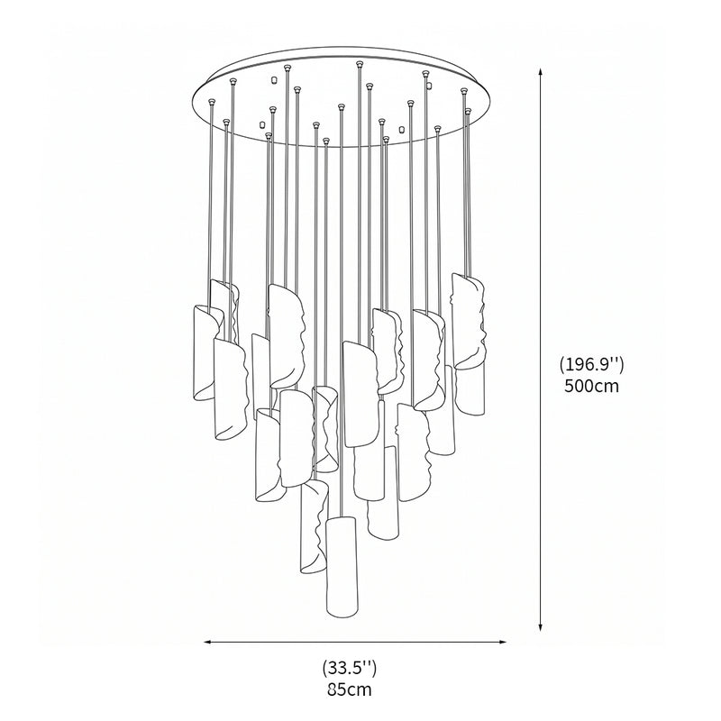 Avalanche Cascade Chandelier