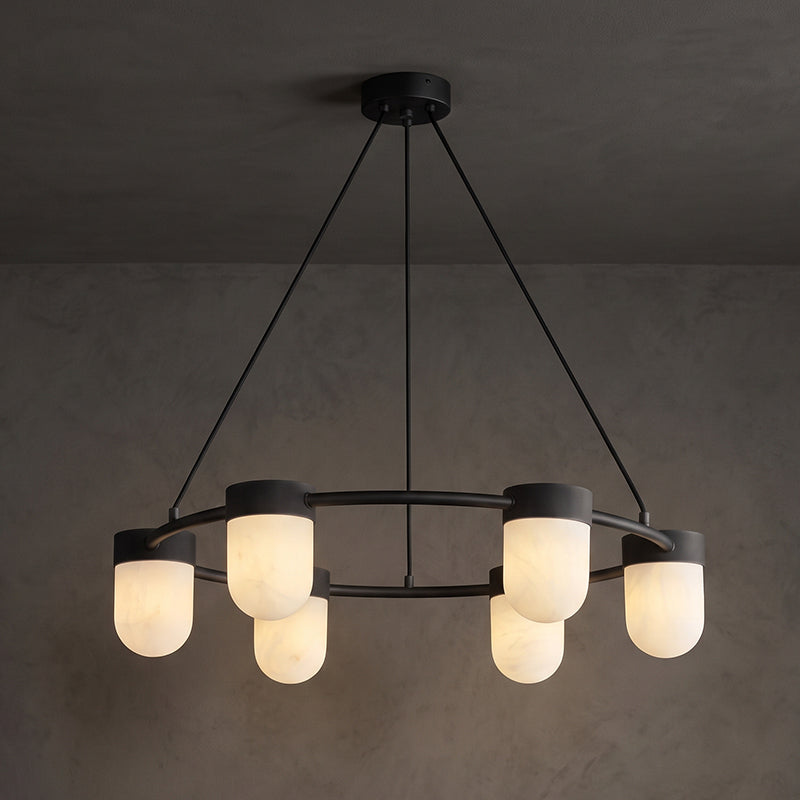 Ezra Organische Glazen Hanglamp