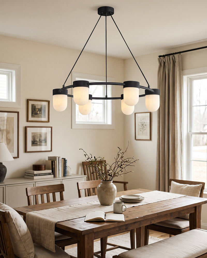 Ezra Organische Glazen Hanglamp