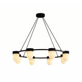 Lampada a sospensione Ezra in vetro organico