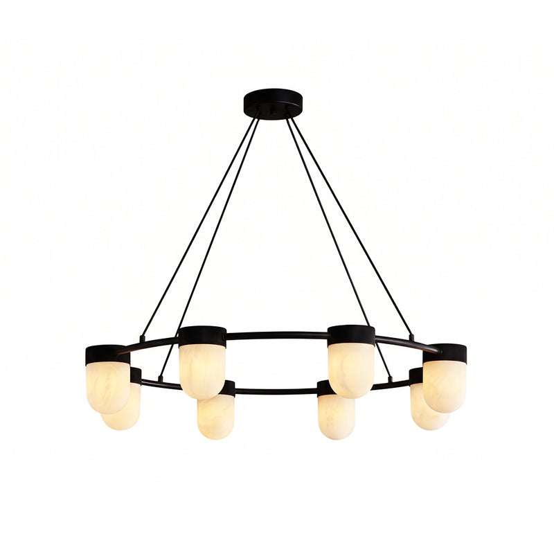 Ezra Organische Glazen Hanglamp