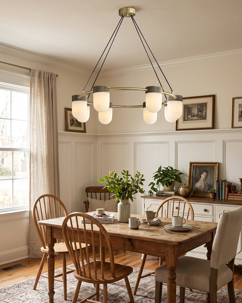 Ezra Organische Glazen Hanglamp