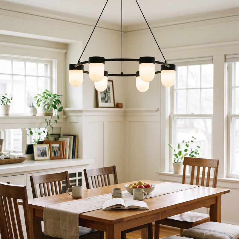 Ezra Organische Glazen Hanglamp