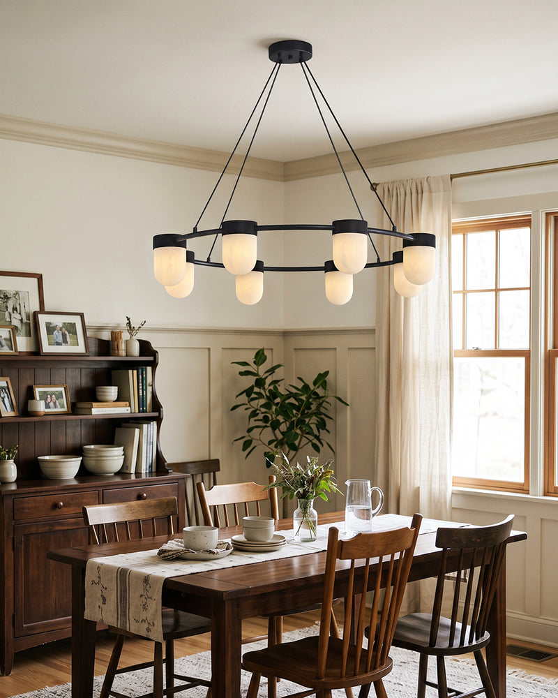 Ezra Organische Glazen Hanglamp
