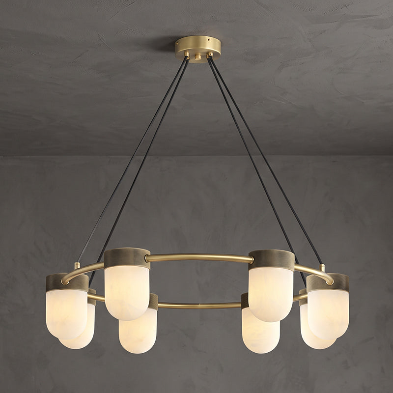 Ezra Organische Glazen Hanglamp