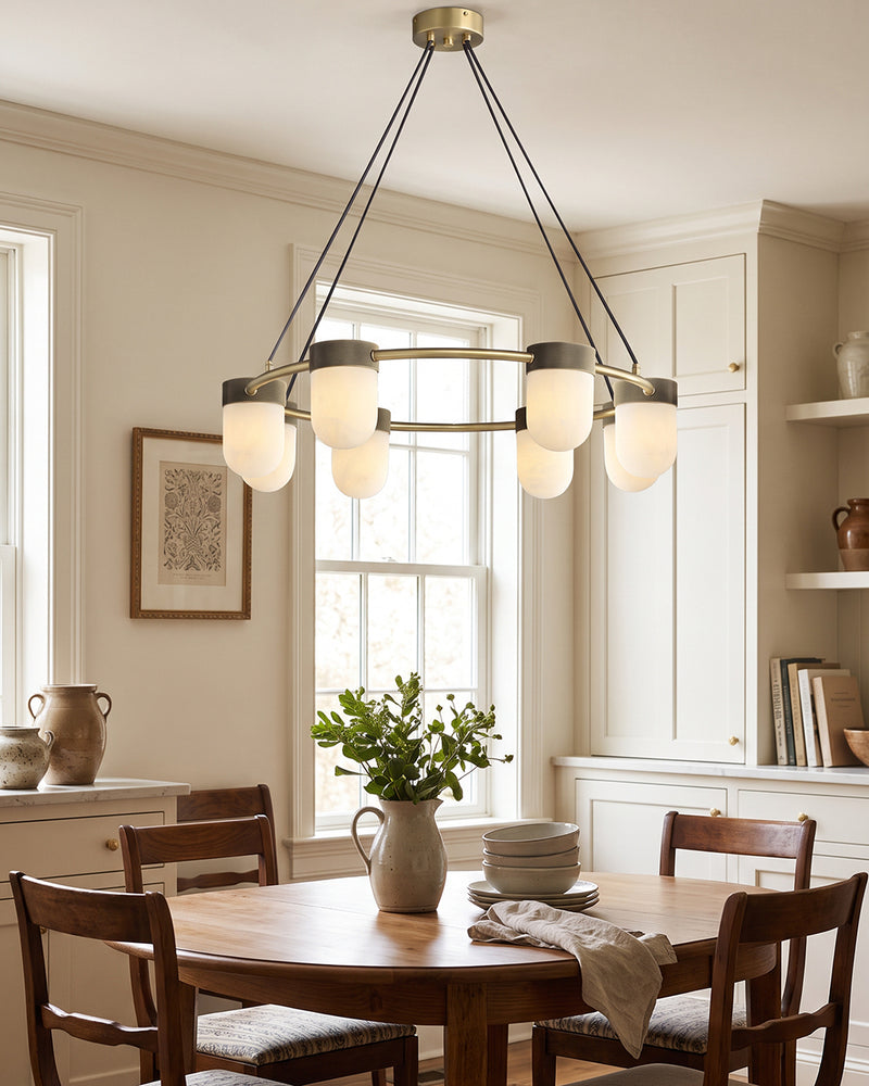 Ezra Organische Glazen Hanglamp