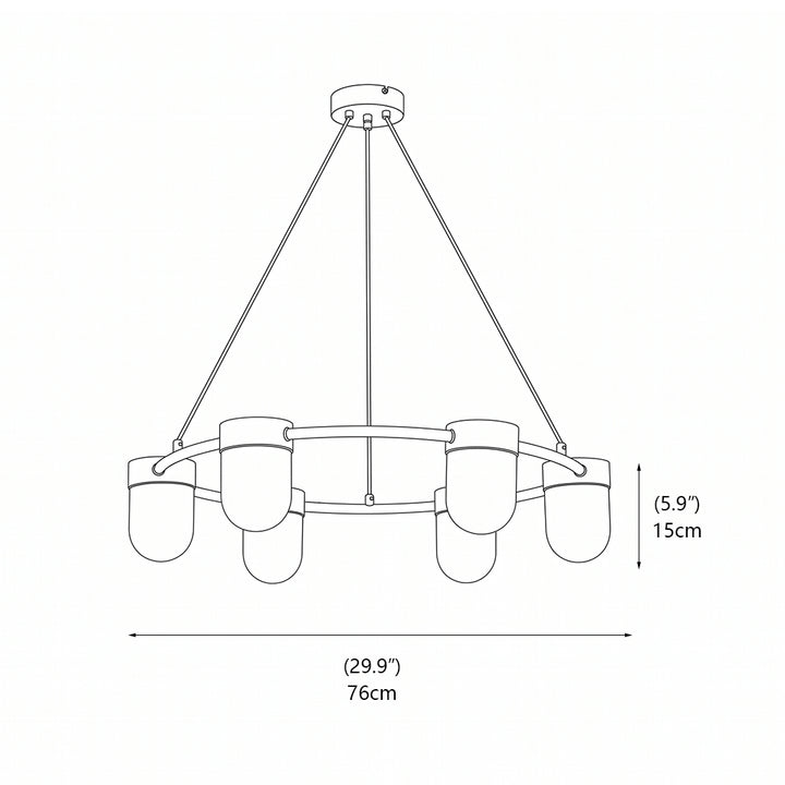 Ezra Organische Glazen Hanglamp