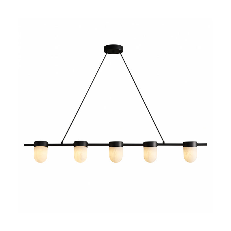 Lampada a sospensione Ezra in vetro organico