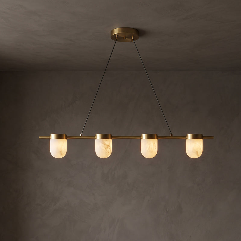 Lampada a sospensione Ezra in vetro organico