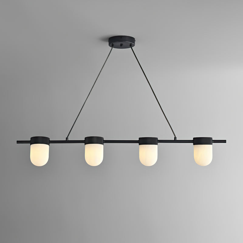 Lampada a sospensione Ezra in vetro organico