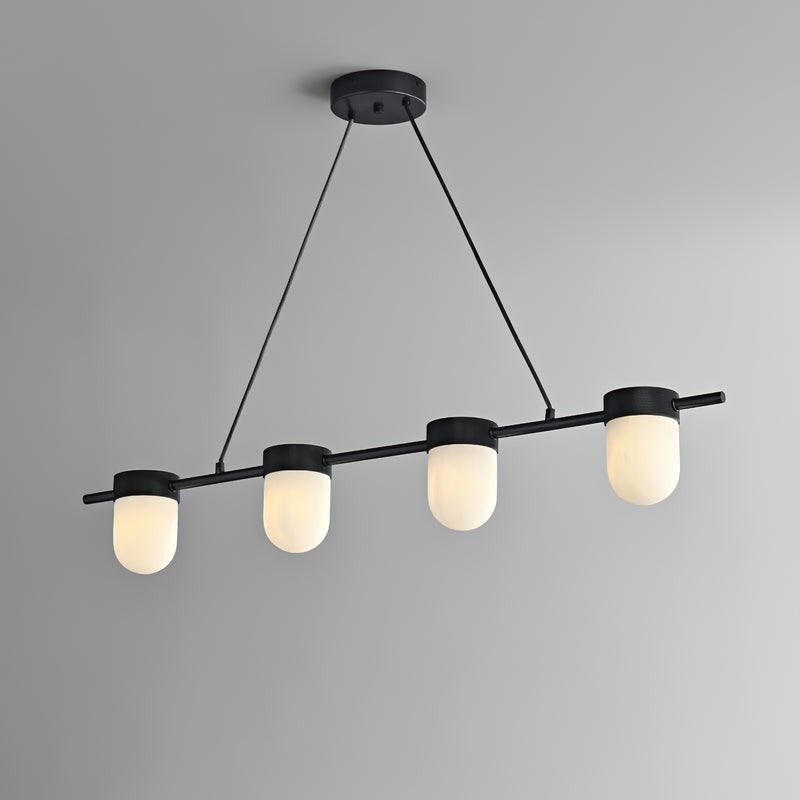 Lampada a sospensione Ezra in vetro organico