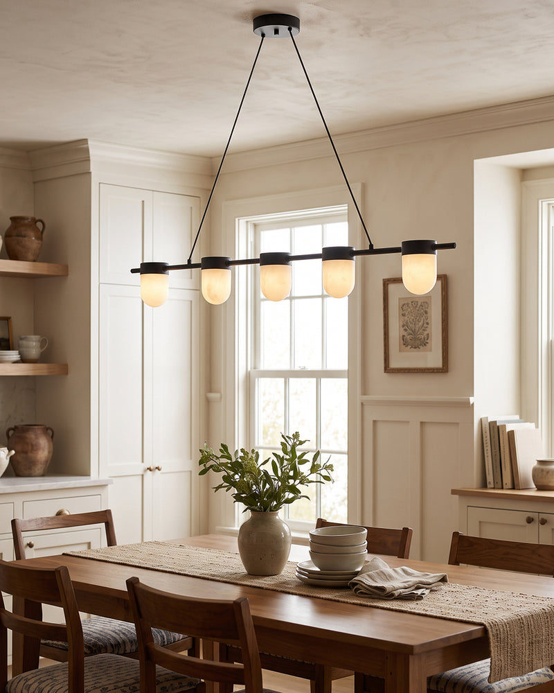 Lampada a sospensione Ezra in vetro organico