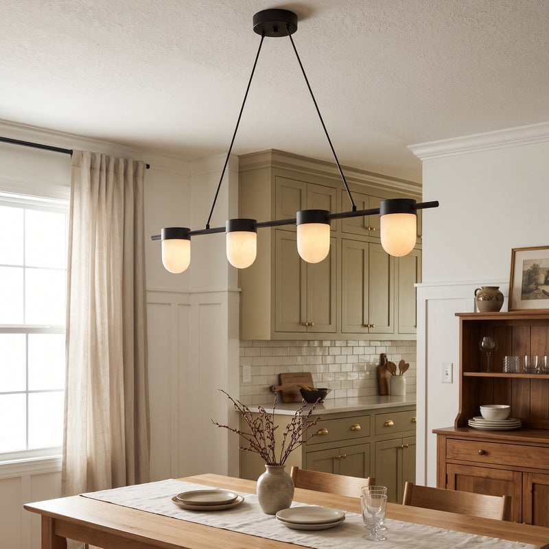 Lampada a sospensione Ezra in vetro organico