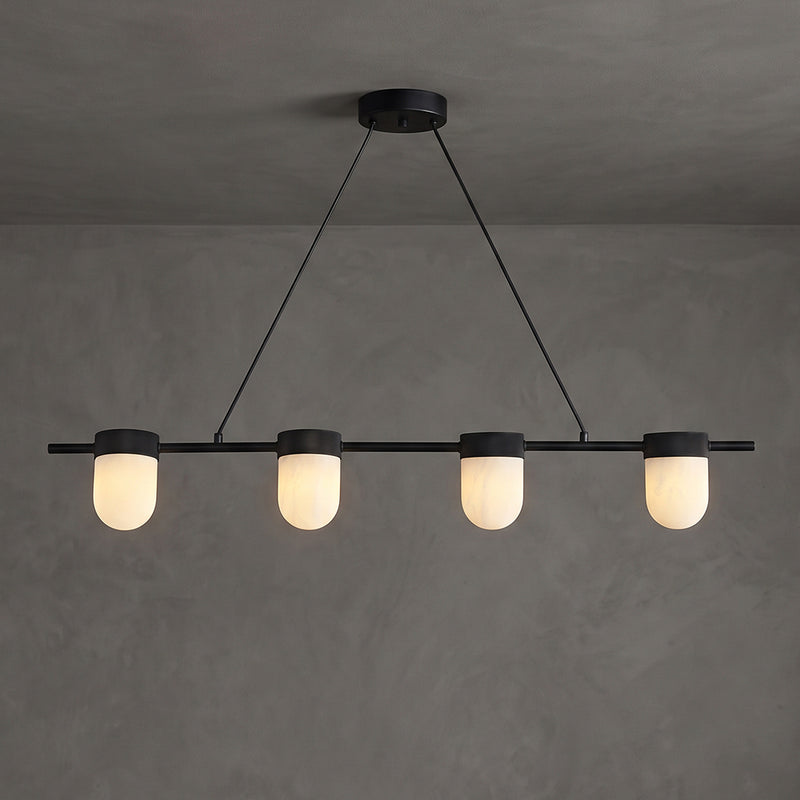 Lampada a sospensione Ezra in vetro organico