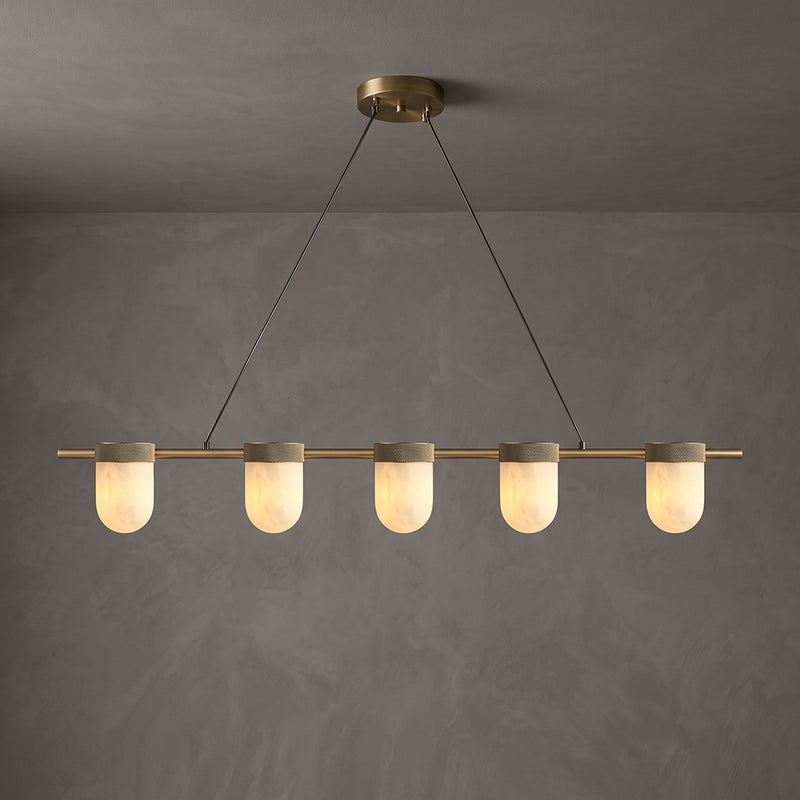 Lampada a sospensione Ezra in vetro organico