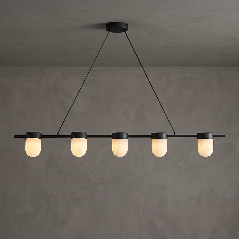 Lampada a sospensione Ezra in vetro organico