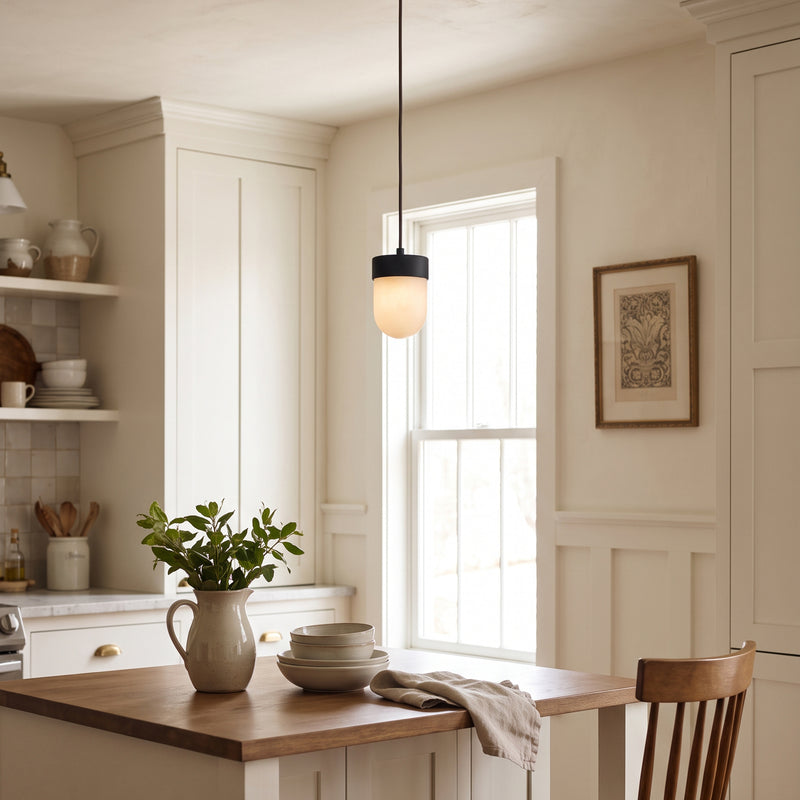 Ezra Organische Glazen Hanglamp