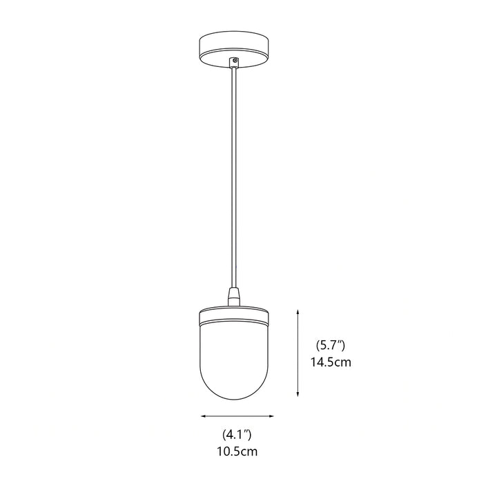 Ezra Organische Glazen Hanglamp