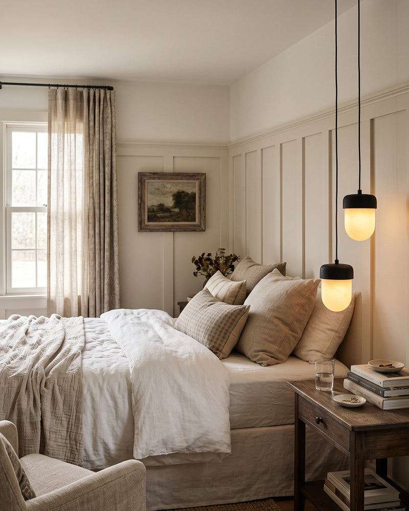 Ezra Organische Glazen Hanglamp