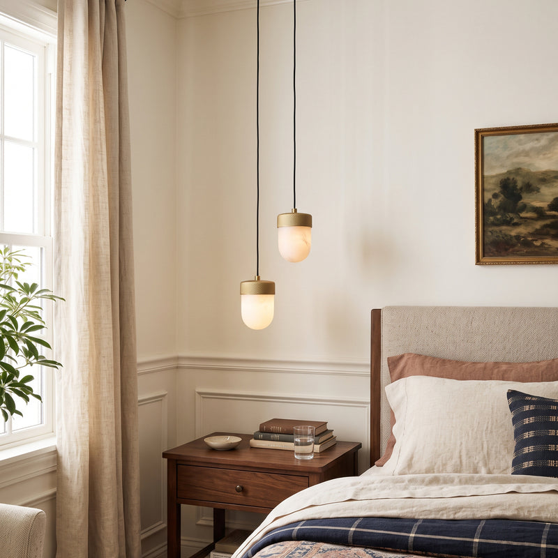 Ezra Organische Glazen Hanglamp