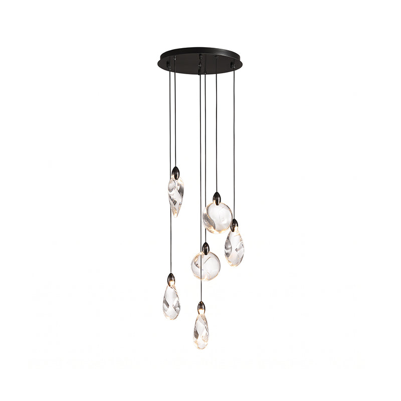 Ezra Organische Glazen Hanglamp