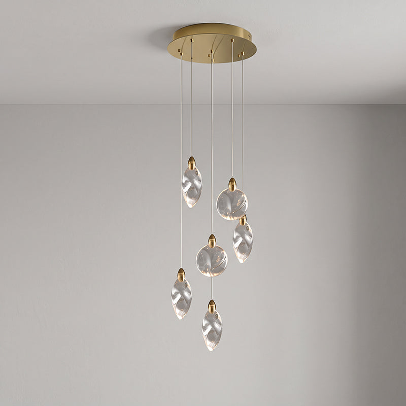 Ezra Organische Glazen Hanglamp