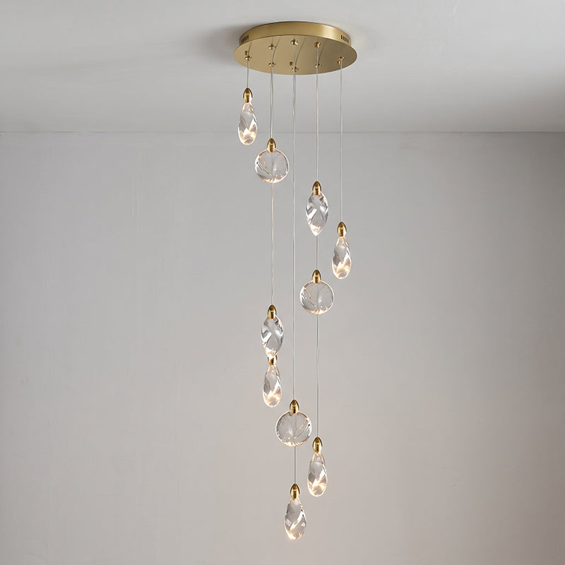 Ezra Organische Glazen Hanglamp
