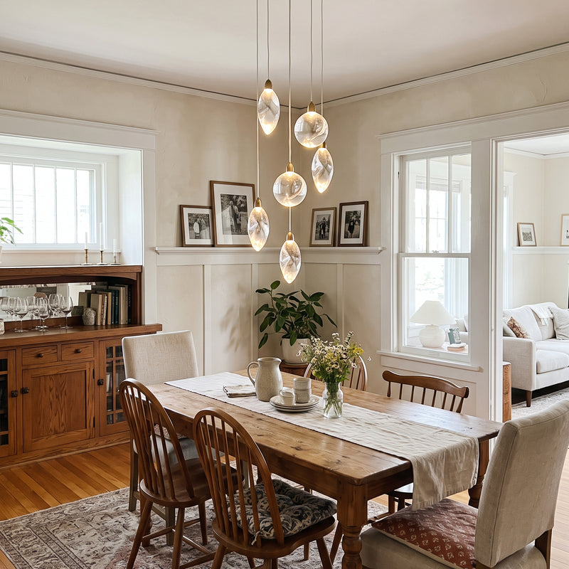 Ezra Organische Glazen Hanglamp