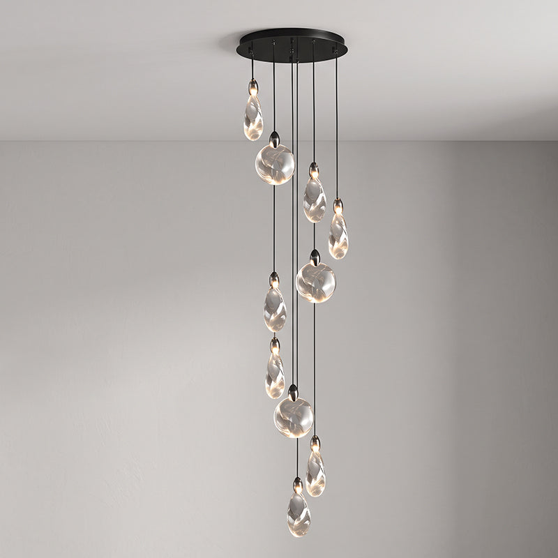 Ezra Organische Glazen Hanglamp