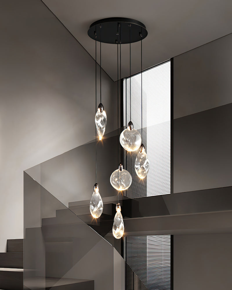 Ezra Organische Glazen Hanglamp