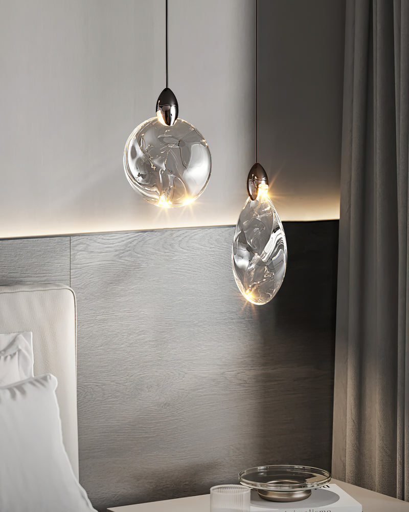 Ezra Organische Glazen Hanglamp