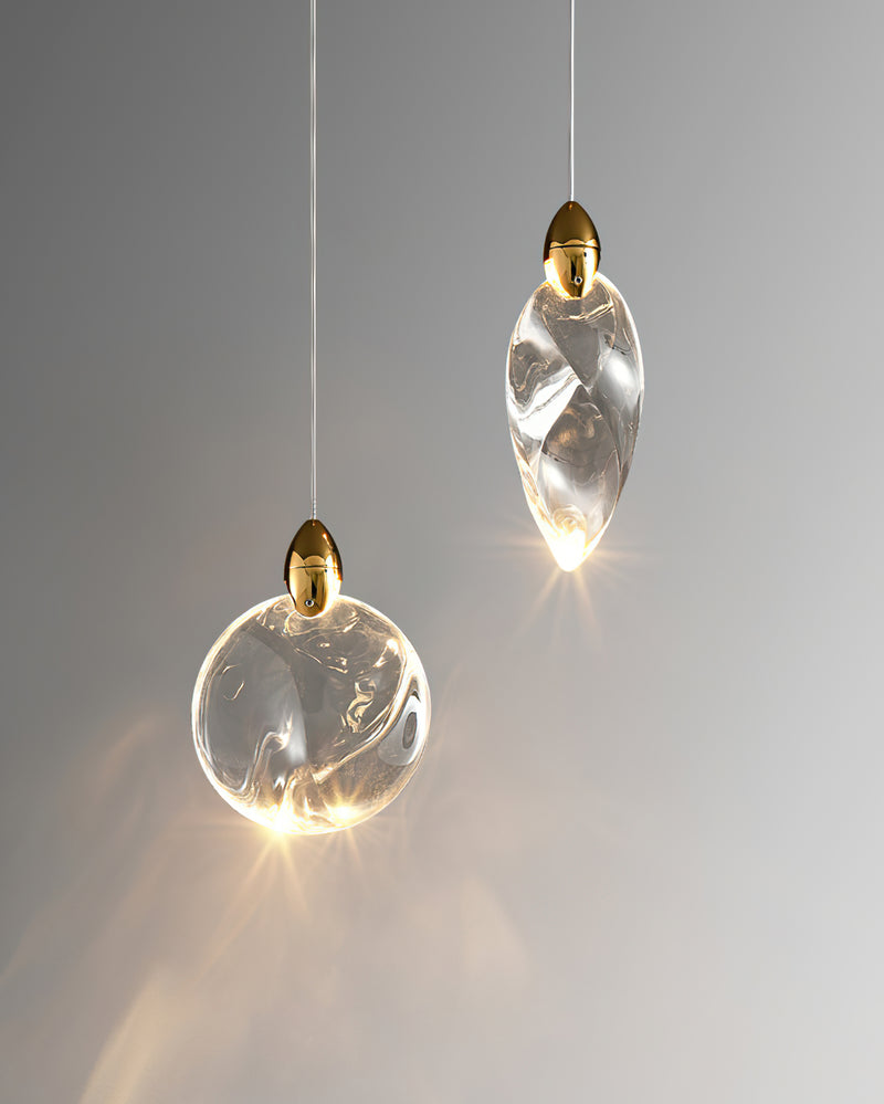 Ezra Organische Glazen Hanglamp