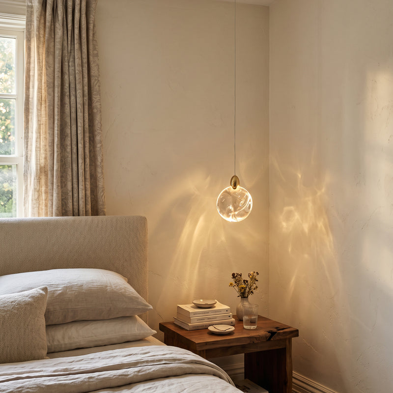 Ezra Organische Glazen Hanglamp