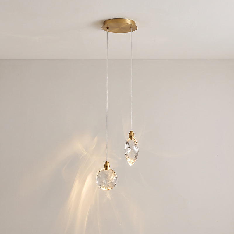 Ezra Organische Glazen Hanglamp