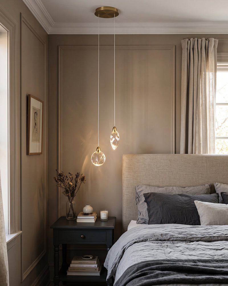 Ezra Organische Glazen Hanglamp