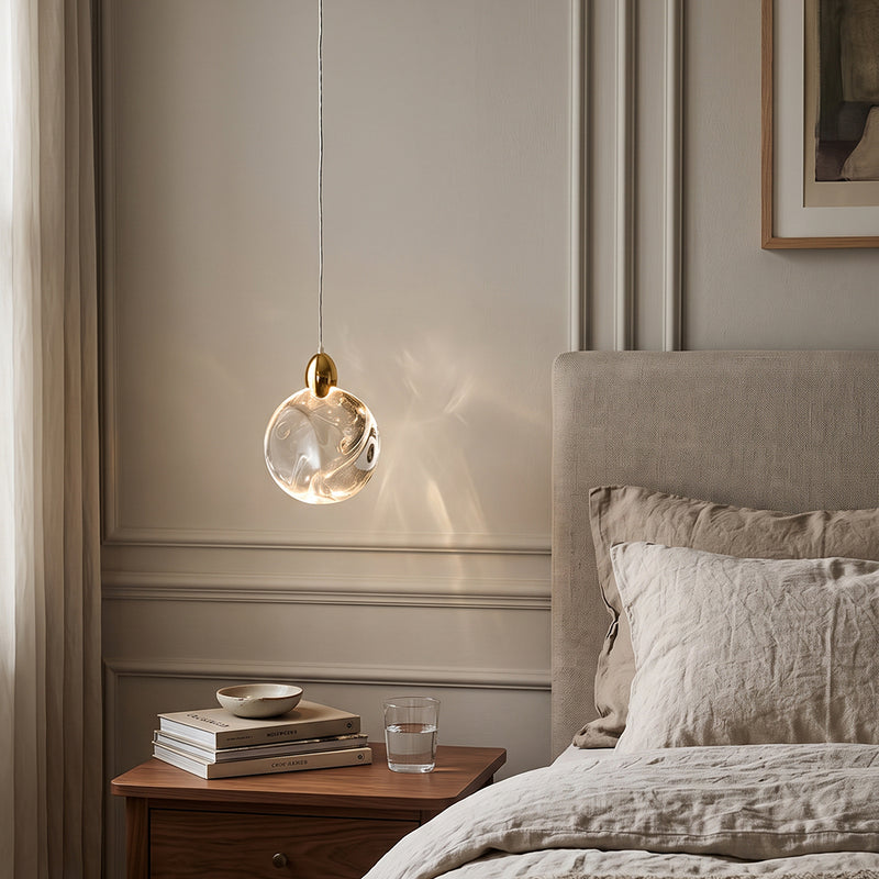 Ezra Organische Glazen Hanglamp