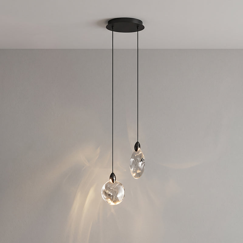 Ezra Organische Glazen Hanglamp