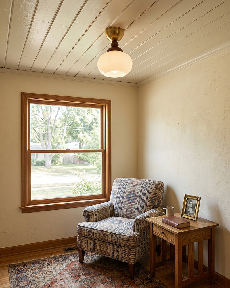 Bauhaus Opal Ceiling Mount