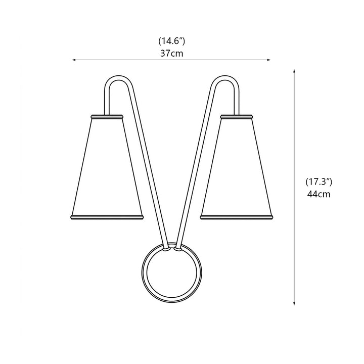 Bellamy Dual-Arch Wall Sconce