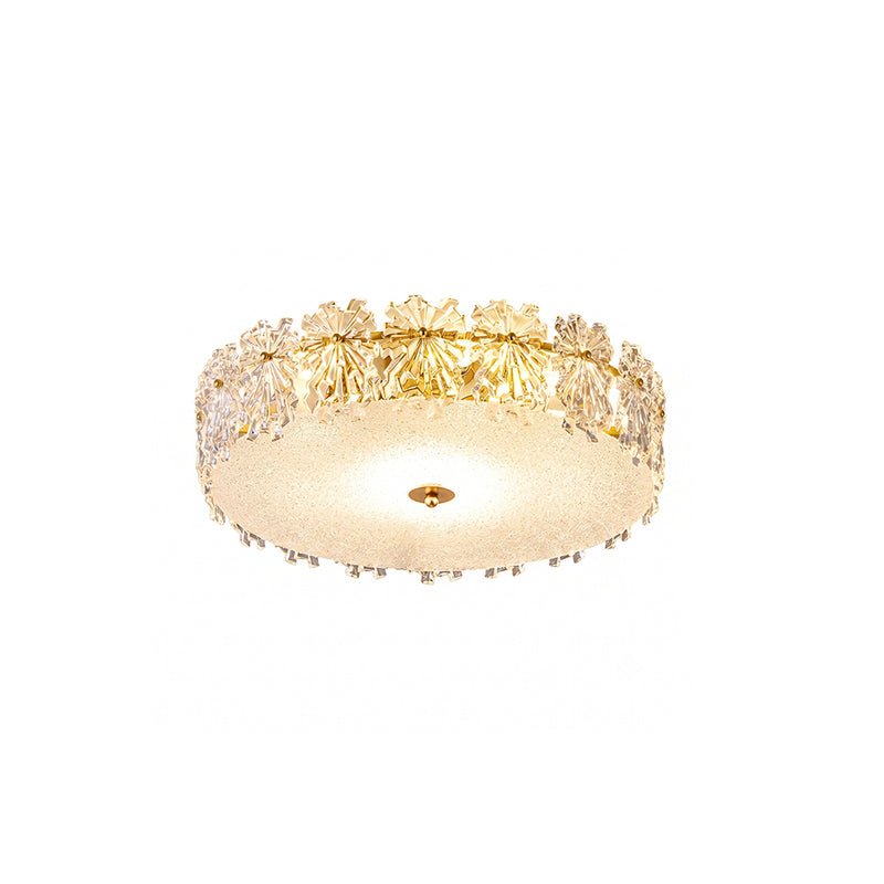 Bianca Glass Semi-Flush Mount Ceiling Light